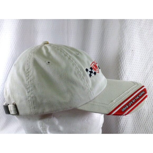 Dodge Motorsports NASCAR Beige Adjustable Hat "Grab Life By The Horns" Embroider - Picture 3 of 10